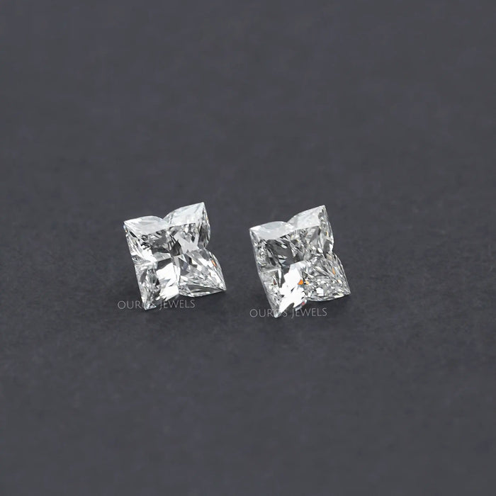 Antique Shape Lily Cut Lab Grown Diamond Pair Loose