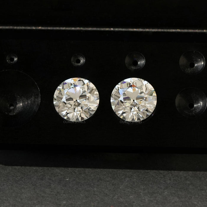Old European Round Lab Diamond Pair Loose