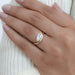 Marquise Cut Lab Wave Diamond Ring in Yellow Gold Ring
