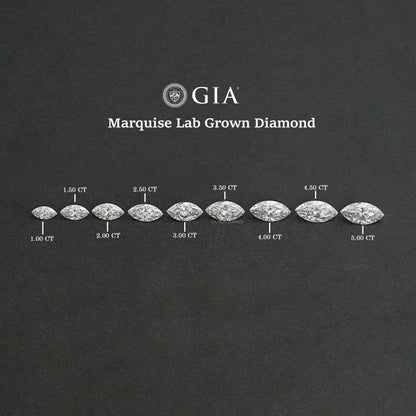 Certified Marquise Cut Lab Grown Diamond Loose