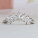 Marquise Cut Curved Stackable Band Rings