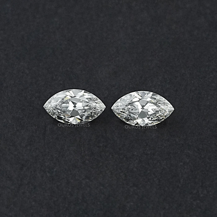 Old Mine Marquise Lab Diamond Matching Pair Loose