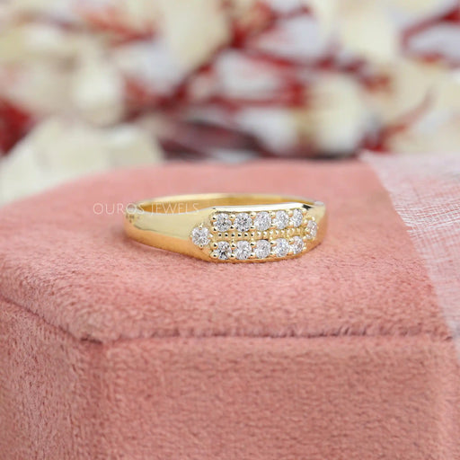 Round Cut Diamond Men's Wedding Bands