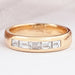 Men's Baguette Wedding Band -Channel Setting