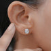 Old Mine Cushion Cut Lab Diamond Milgrain Earrings Earrings