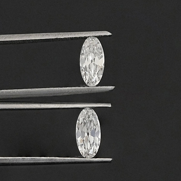 Old Mine Moval Cut Lab Diamond Matching Pair Loose