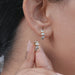 Multi Shape Lab Diamond Hoops Earrings Earring