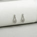 Diamond Layered Teardrop Dangle Earrings Earrings