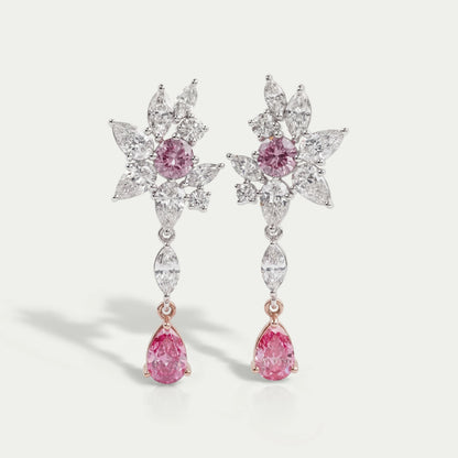 Multi Shape Lab Diamond Cluster Earrings Earrings