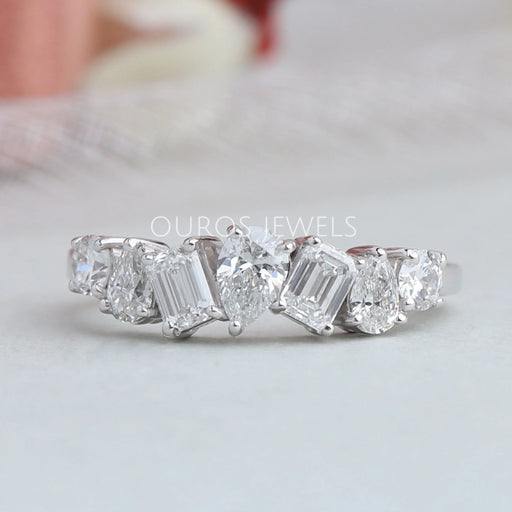 Pear & Heart Cut Multi Shape Diamond Eternity Band