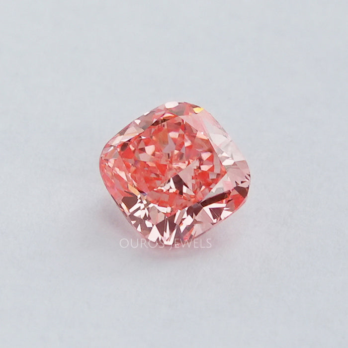0.60 Carat Pink Cushion Cut Lab Grown Diamond Loose