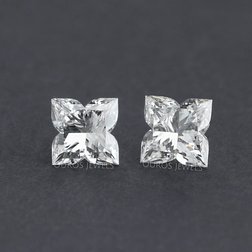 Antique Shape Lily Cut Lab Grown Diamond Pair Loose