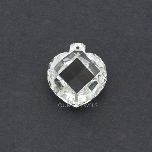 5.25 Carat Rose Cut Heart Lab Grown Diamond