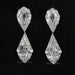4.15 TCW Step Cut Pear And Kite Diamond Loose Pair
