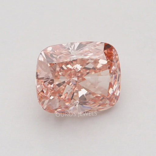 5.50 Carat Pink Cushion Cut Lab Grown Diamond Loose