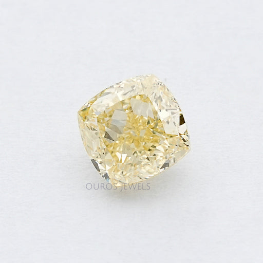 Fancy Vivid Yellow Cushion Loose Lab Grown Diamond