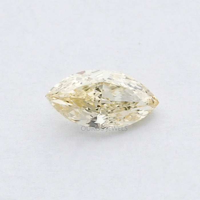 Fancy Intense Yellow Marquise Cut Lab Grown Diamond Loose