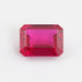9.27 Carat Emerald Shape Light Red Ruby Gemstone