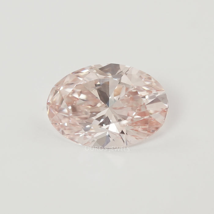 Oval Shape Fancy Intense Pink Lab Grown Diamond