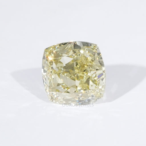 IGI Certified Modified Cushion Cut Yellow Loose Diamond
