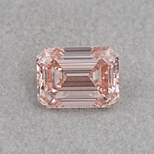 Pink Emerald Cut Lab Diamond -10.00 Carat