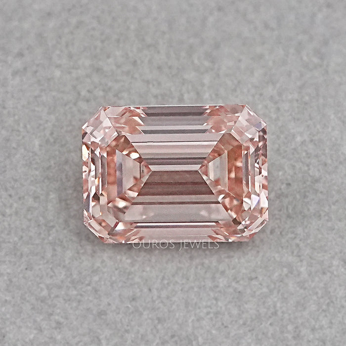 Pink Emerald Cut Lab Diamond -10.00 Carat