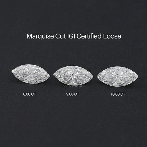 Certified Marquise Cut Lab Grown Diamond Loose
