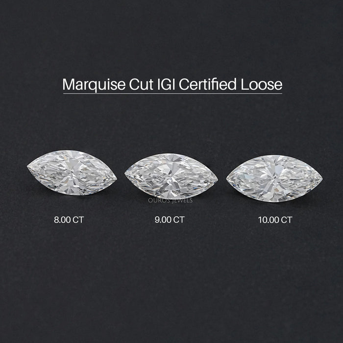 Certified Marquise Cut Lab Grown Diamond Loose