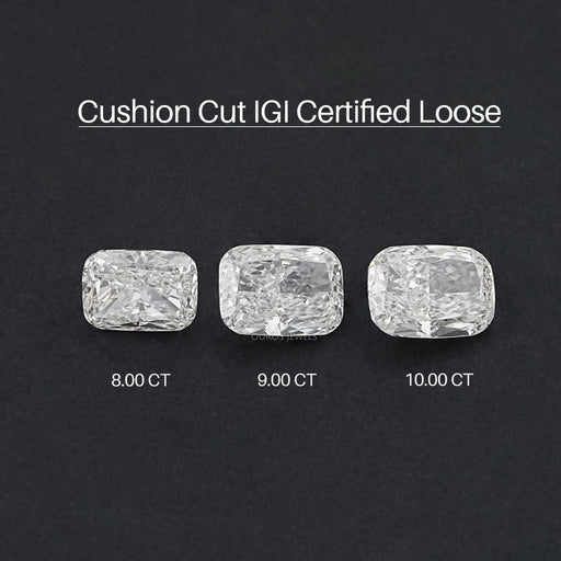 Certified Elongated Cushion Cut Lab Grown Diamond Loose