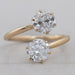 Old European Round Diamond Toi Et Moi Engagement Ring Rings