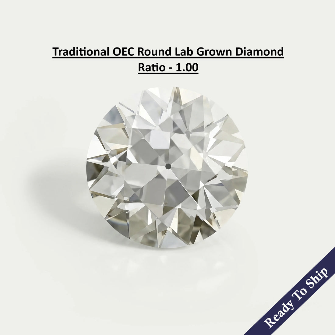 3.35 CT Traditional Old European Round Cut Loose Loose