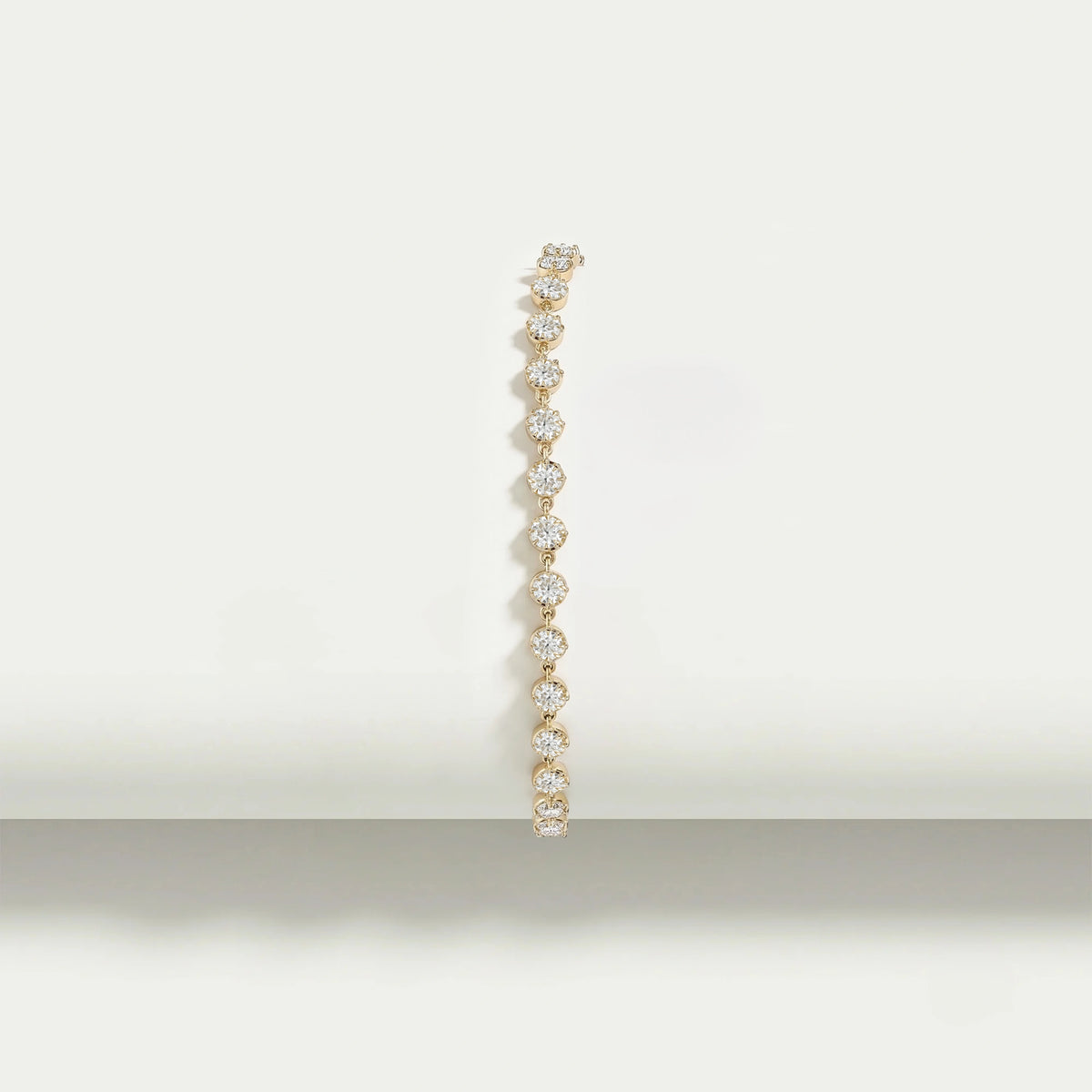 Old European Round Cut Lab Diamond Bracelet