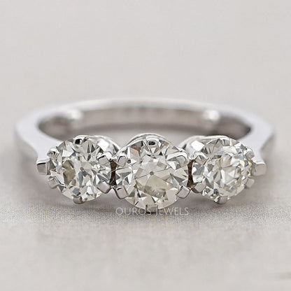 Trilogy Old European Round Cut Engagement Ring Rings