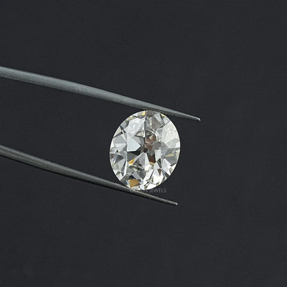 9.10 CT Old Mine Oval Cut Lab Grown Diamond Loose