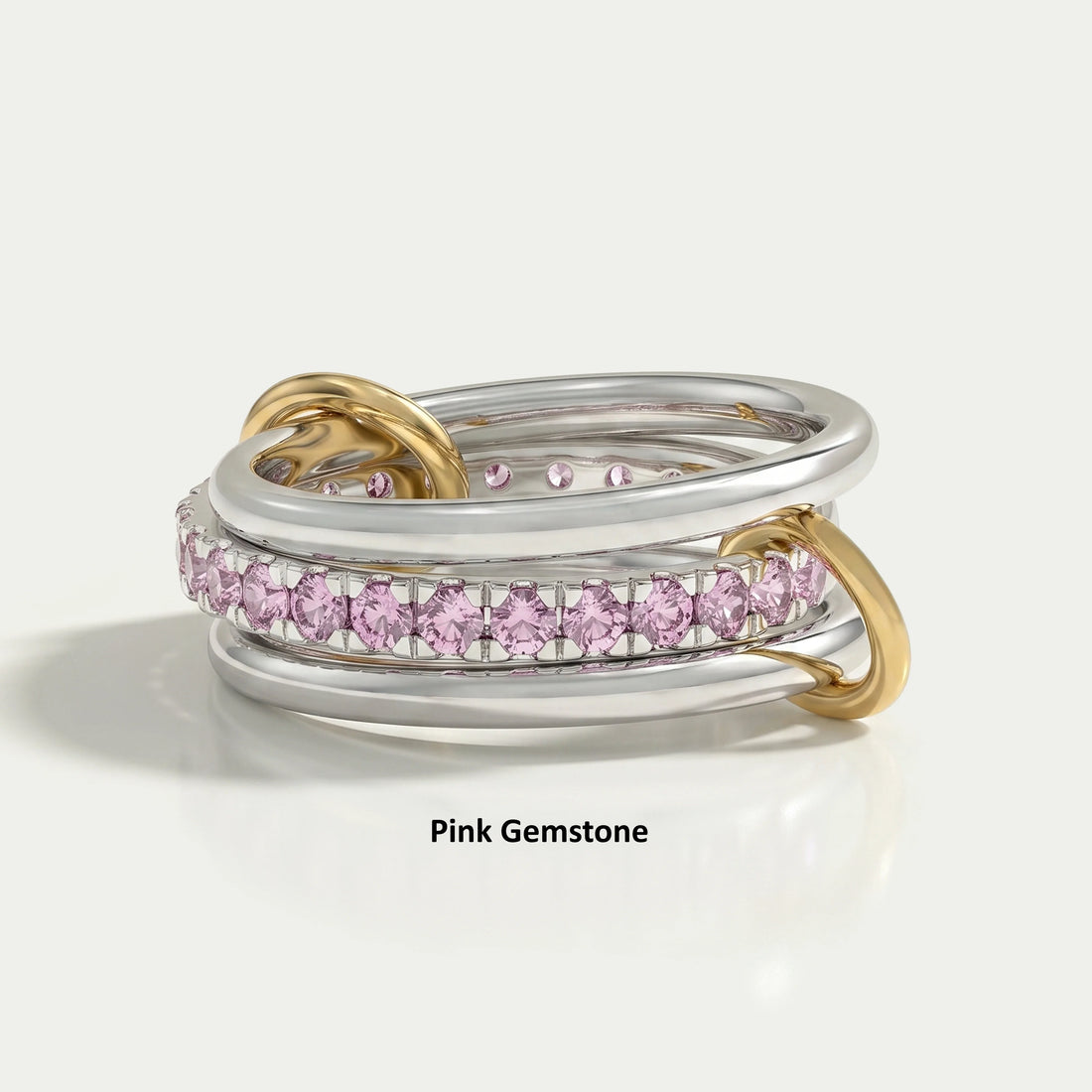 Interlink Round Lab Diamond Band Ring