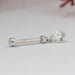 Pear Diamond Threaded Charm Earring