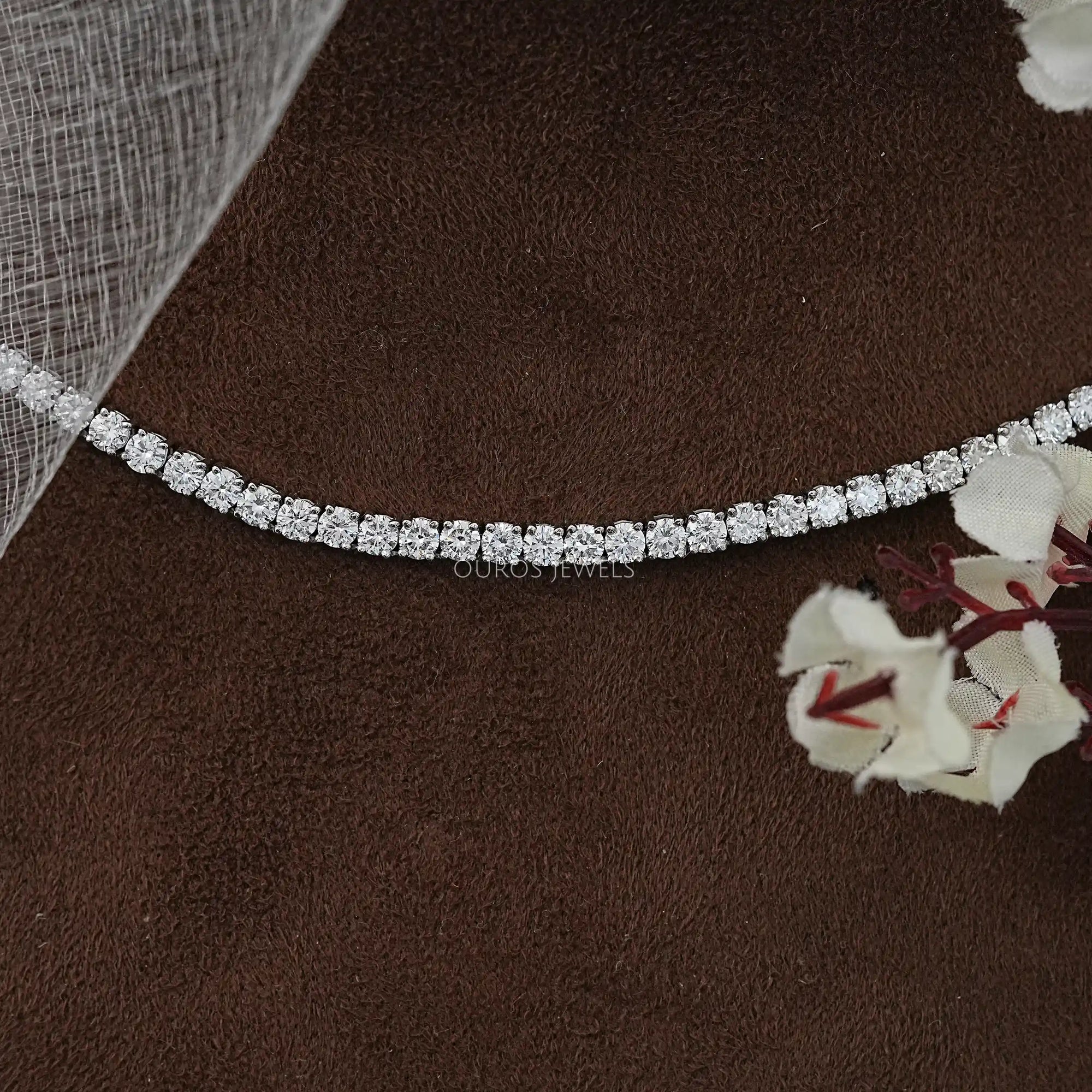 Round Cut Lab Grown Diamond Stunning Necklace Necklaces