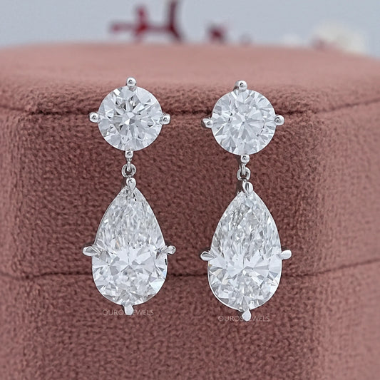 Multi Shape Diamond Drop & Dangle Gold Earrings Earrings