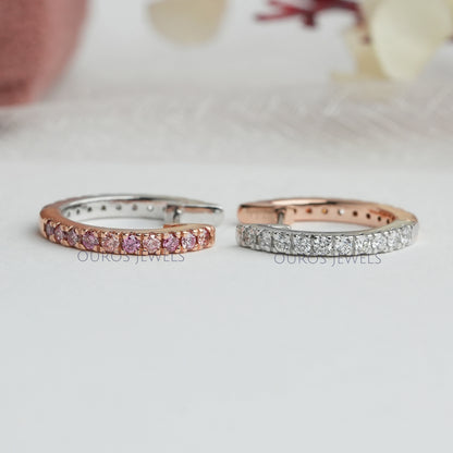 Fancy Color Round Cut Lab Diamond Hoop Earrings Earring