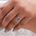 Pink Pear And Heart Cut Lab Diamond Halo Ring Ring