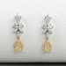 Yellow Pear Diamond Dangle Earrings Earrings