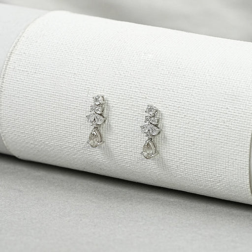 Olive Pear Lab Grown Diamond Drop Earrings Earrings