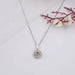 Brown Round Diamond Double Halo Pendant Necklaces