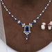 Sapphire Emerald Cut And Diamond Necklace Necklaces