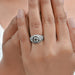 Old European Round Diamond Milgrain Wedding Ring Rings