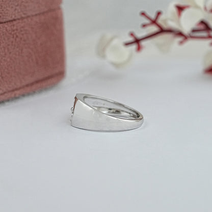 Antique Triangle Cut Lab Diamond Wedding Band Rings