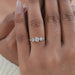 Five Stone Round And Marquise Diamond Engagement Ring Rings