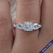 Five Stone Asscher Diamond Engagement Ring