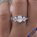 Pear Lab Diamond Five Stone Engagement Ring