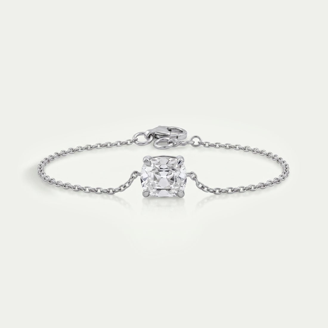 Old Mine Cushion Cut Solitaire Bracelet